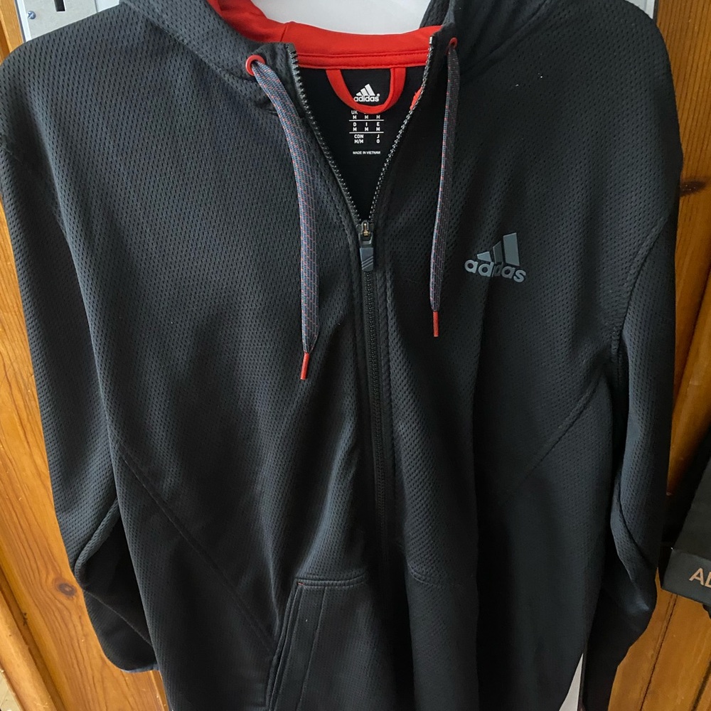 Men’s Adidas Black Zip Up
